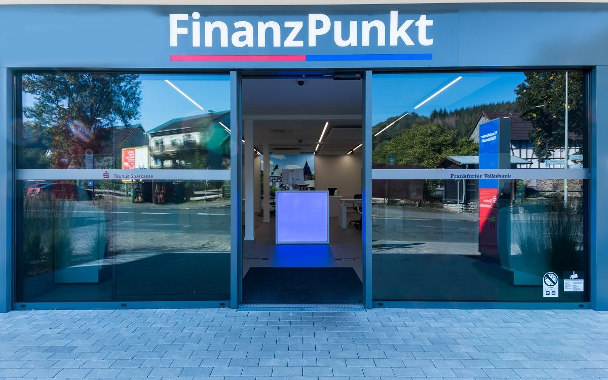 Münch+Münch Frankfurter Volksbank Taunus Sparkasse - Eingangsportal FinanzPunkt